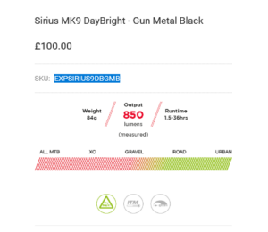 Exposure Sirius Mk9 Daybright GunMetal